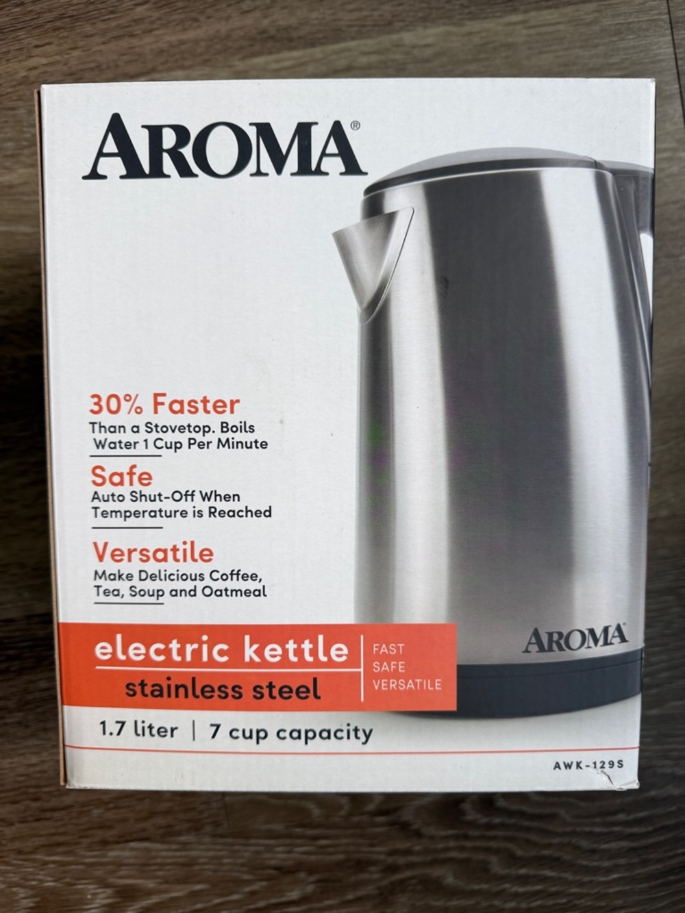 NWT Aroma 1.7L Electric Kettle